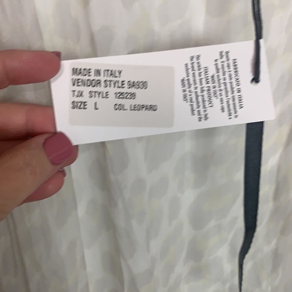 Piazza Del Tempio Leopard Sleeveless Dress Sz L - Picture 4 of 10